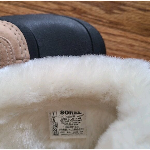 Sorel Snow Angel Taupe Waterproof Insulated Winter & Snow Lace Boots Womens Sz 7 - Picture 15 of 15